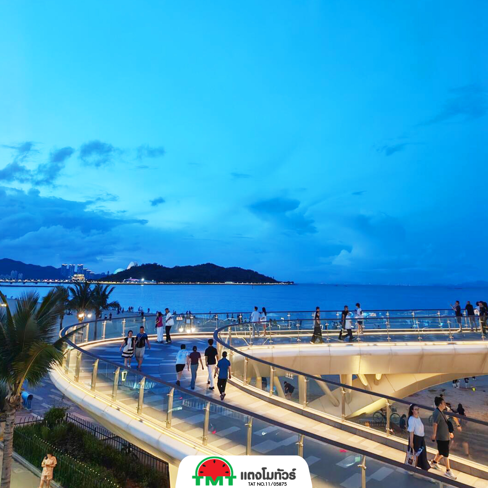 มุมชมเมืองยามค่ำคืนของหางโจว